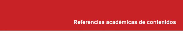 Cabecera de la noticia Referencias académicas de contenidos
