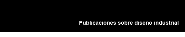 Cabecera del apartado publicaciones de diseño industrial